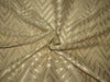 Ivory Gold Georgette Fabric with Subtle Metallic Gold jacquard