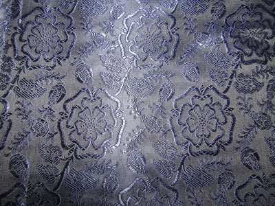 Silk Brocade fabric blue/ grey color 44" wide BRO747[2]