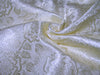 Silk Brocade fabric cream color 44" wide BRO747[3]
