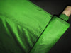 100% Pure silk dupion Fabric rich green x black color 54" wide DUP305_Roll