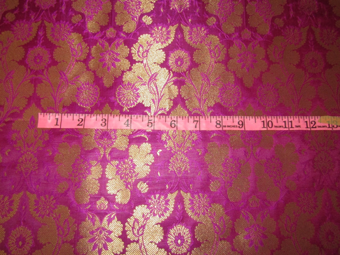 Gold Metallic Jacquard Brocade Fabric 44&quot; wide available in five colors BRO816