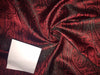 Silk Brocade fabric RED X BLACK PAISLEYS 44&quot; BRO71[3]