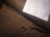 Dark chocolate brown viscose modal satin weave fabric ~ 44&quot; wide.(27)
