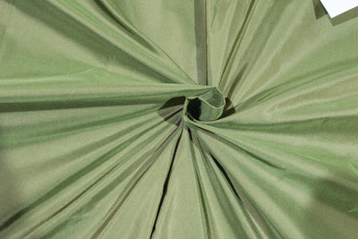 Silk taffeta fabric iridescent dusty green x brown 54&quot; 30MM TAF298[2]