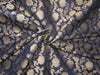 silk Brocade fabric navy blue x metallic gold color 44" wide BRO758[2]