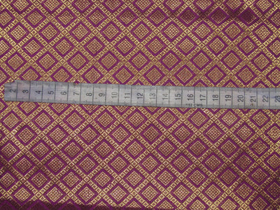 Brocade fabric aubergine x metallic gold color 44" wide BRO760B[3]