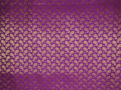 Brocade fabric aubergine x metallic gold color 44" wide BRO760A[5]