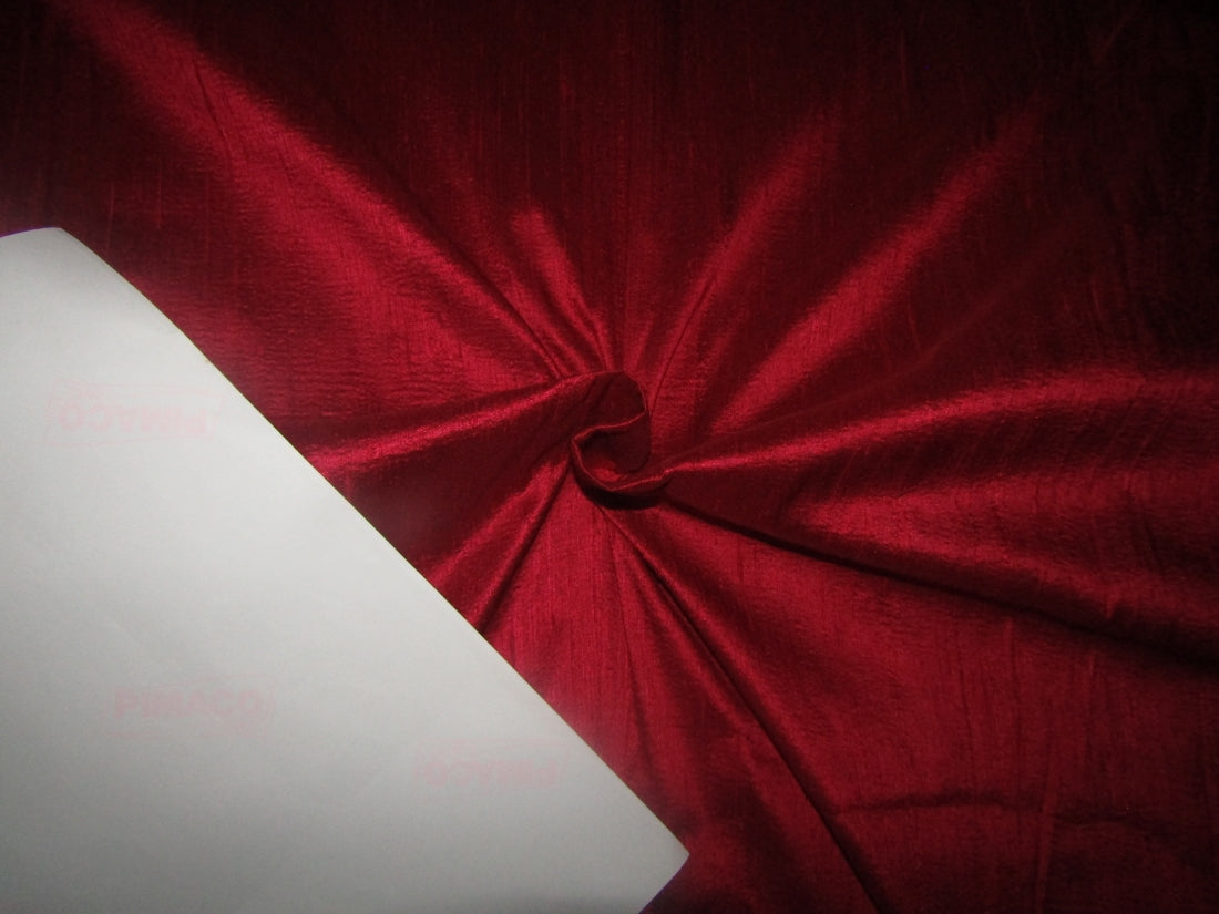 100% pure silk dupioni fabric magenta pink 54&quot; with slubs MM104[3]