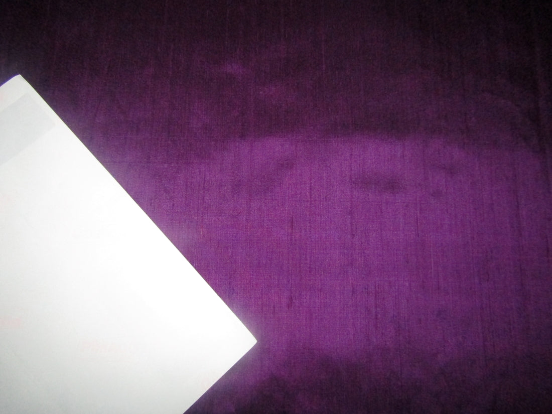 100% pure silk dupioni fabric purple 54&quot; with slubs
