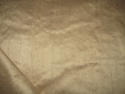 100% pure silk dupioni fabric golden beige 54" wide with slubs