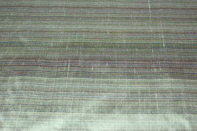 100% Silk Taffeta Fabric pinstripe shades of green TAFS160[2] 54&quot; wide