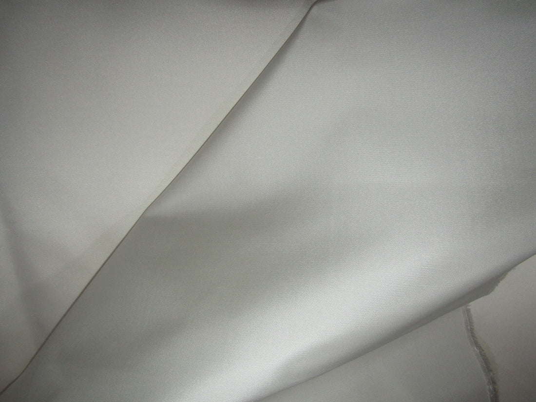100% SILK TAFFETA fabric white ivory TWILL WEAVE 40 MOMME 58&quot; wide TAF5