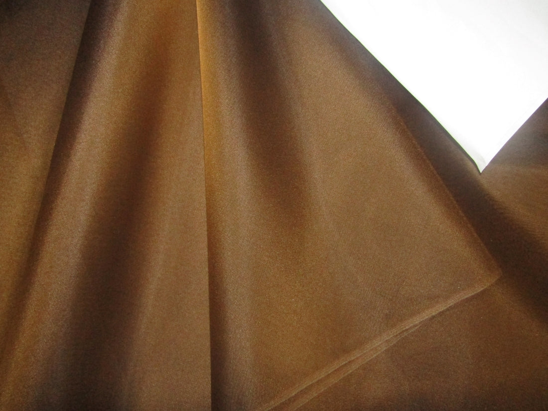 100% silk organza brown x black fabric 44&quot;