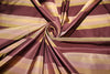 SILK TAFFETA stripe PLUM AND GOLD fabric 54&quot; TAFS163[1]