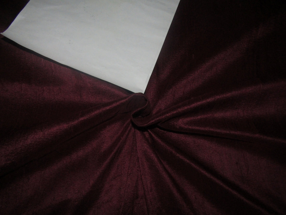 100% pure silk dupioni fabric 54" wide aubergine with slubs MM94[3]