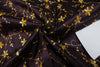 100% SILK DUPION AUBERGINE WITH GOLD FLORAL EMBROIDERY 54&quot;DUPE60[2]