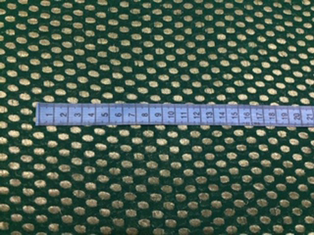 BROCADE SHEER FABRIC DARK GREEN X GOLD 44" wide BROS35[1]  {single length of 2.75 mtr}