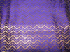 Silk Brocade fabric PURPLE x Metallic gold color 44" wide BRO748B[3]