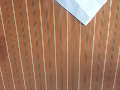 Rust color striped dupioni silk dupioni silk 54&quot; wide