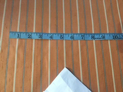 Silk dupioni  Rust color striped  54&quot; wide DUPS17[2]