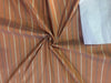 Rust color striped dupioni silk dupioni silk 54&quot; wide