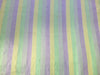 100% SILK DUPIONI green / lime/lavender stripes color 54" wide DUPS19[1]