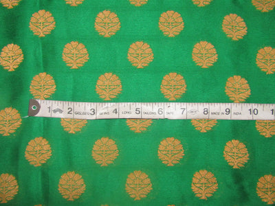 BROCADE SHEER FABRIC GREEN X GOLD 44" wide single length 4.35 yds BROS33[2]