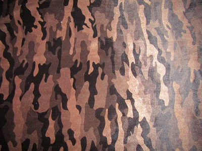 imported velvet tiger print Lycra shimmer lurex brown and black fabric 58" WIide FF2