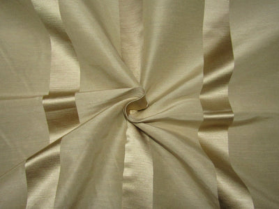 SILK LINEN  SATIN STRIPE 54" wide available in two colors gold and ivory