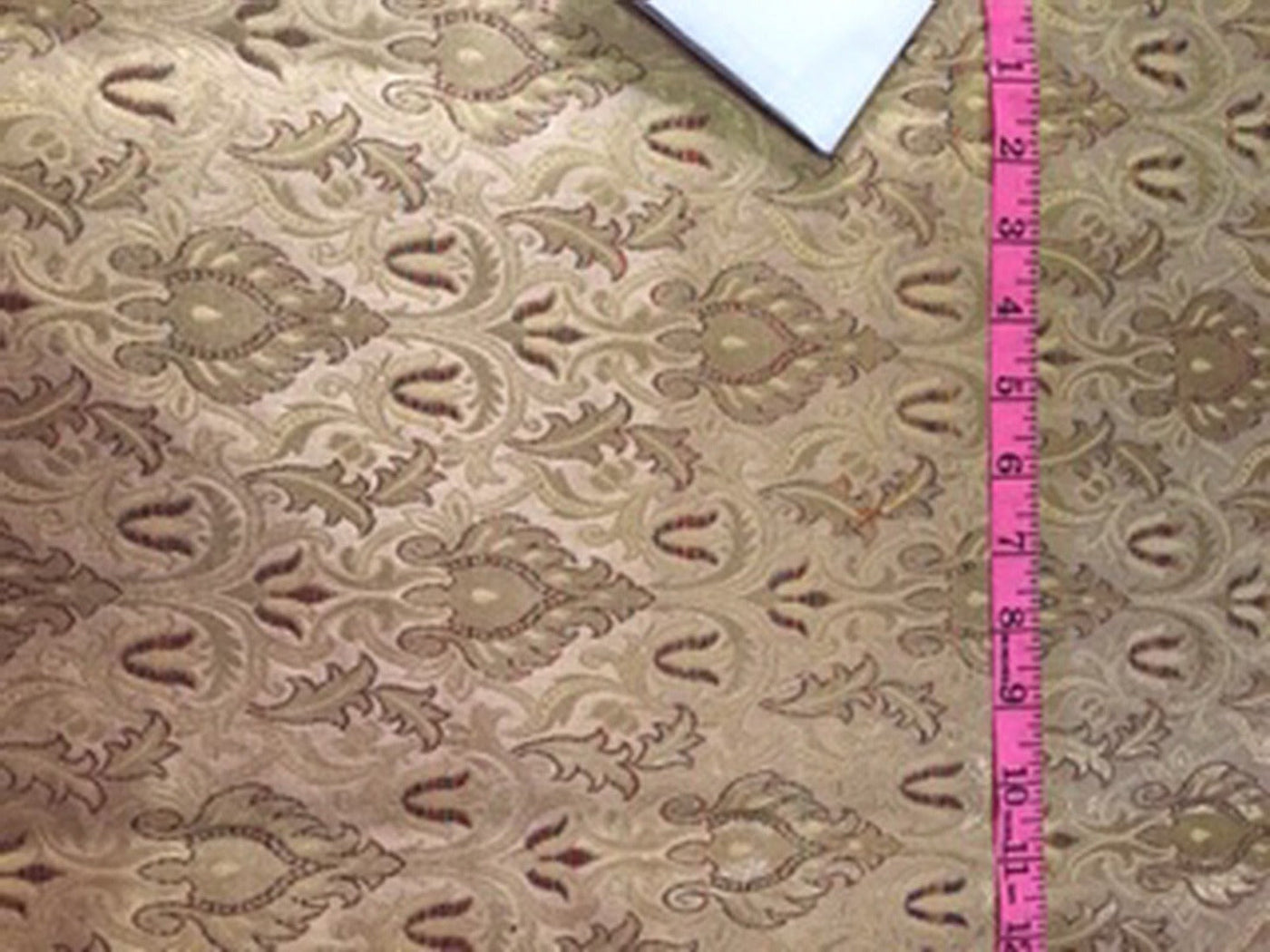 Silk Brocade fabric gold x metallic gold color 44" wide BRO797[1]