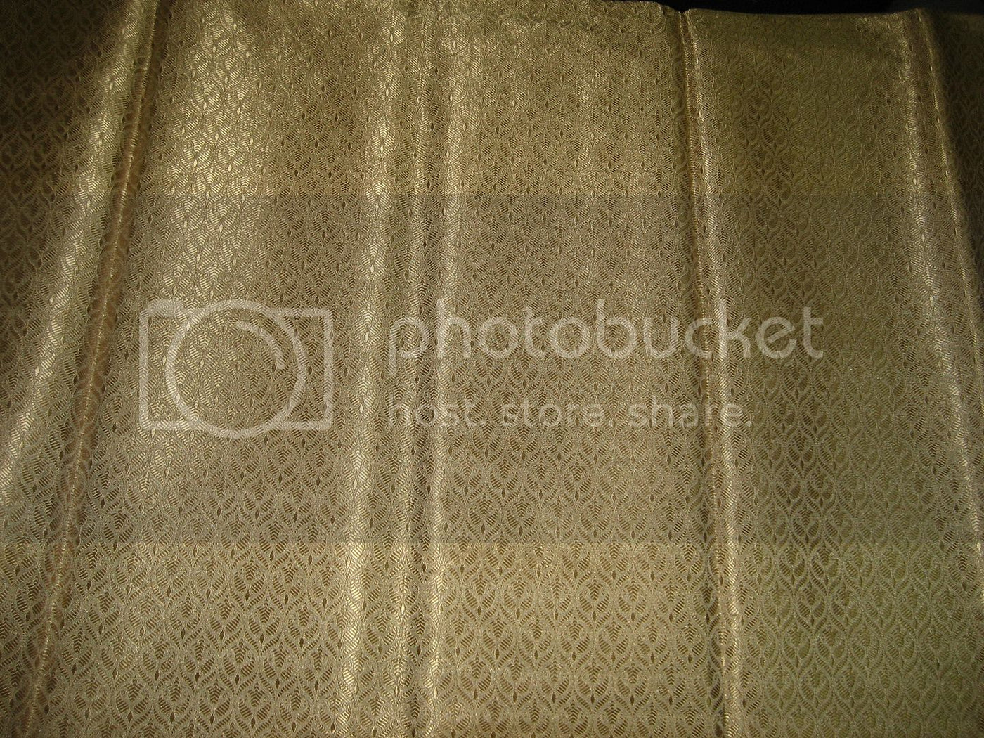 Silk Brocade fabric Gold color