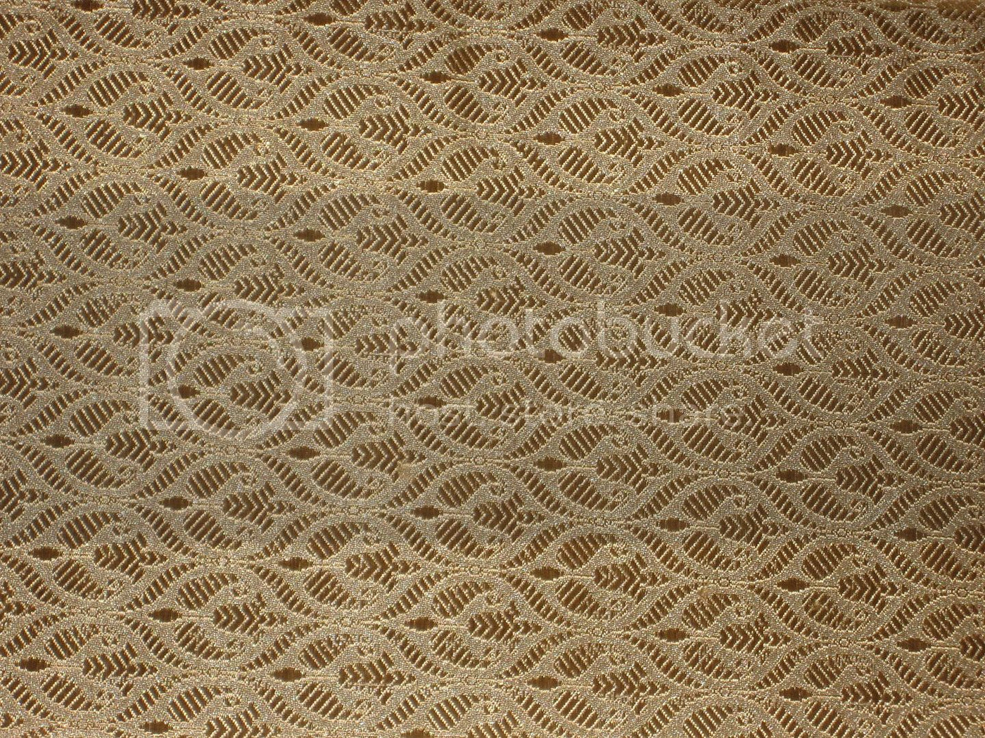 Silk Brocade fabric Gold color