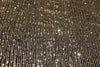 Black Net Fabric with gold color SEQUENCE 58&quot; Wide FF25[5]