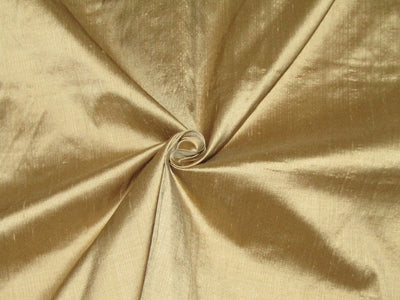 100% Pure silk dupion FABRIC GOLD COLOR 108" wide DUP362[3]