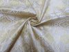 Silk Brocade Vestment Fabric Butter Cream &amp; Light Gold color 44&quot;BRO346[1]