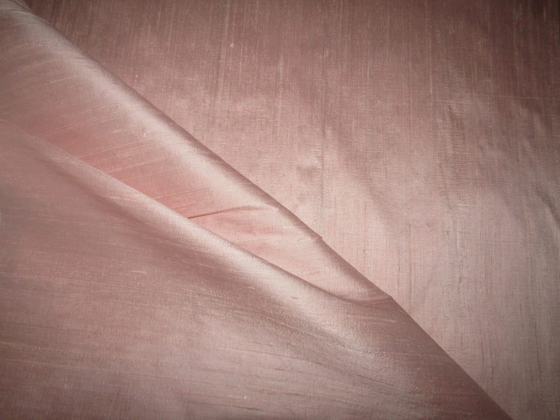 100% pure silk dupioni fabric DUSTY PINK 54" wide slubs MM108[2]