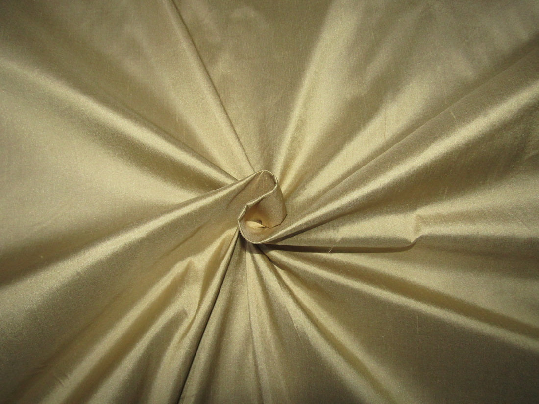 100% Pure silk Dupion fabric Gold glitter color 54" wide DUP311[2]