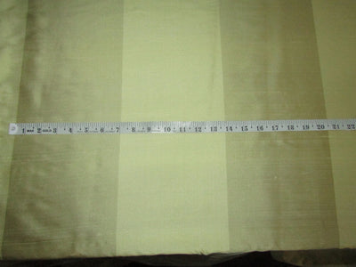 100% Silk Dupion Pastel olive and yellow stripes 44" wide DUPSROLL[1]