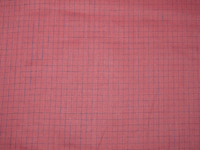 100% Linen Pink plaids 60's Lea Fabric ~ 58&quot; wide