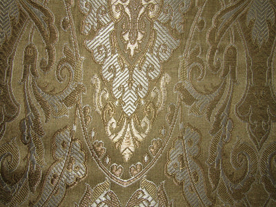 BROCADE FABRIC Gold,Light Silver & METALLIC GOLD COLOR 44" wide BRO386[2]