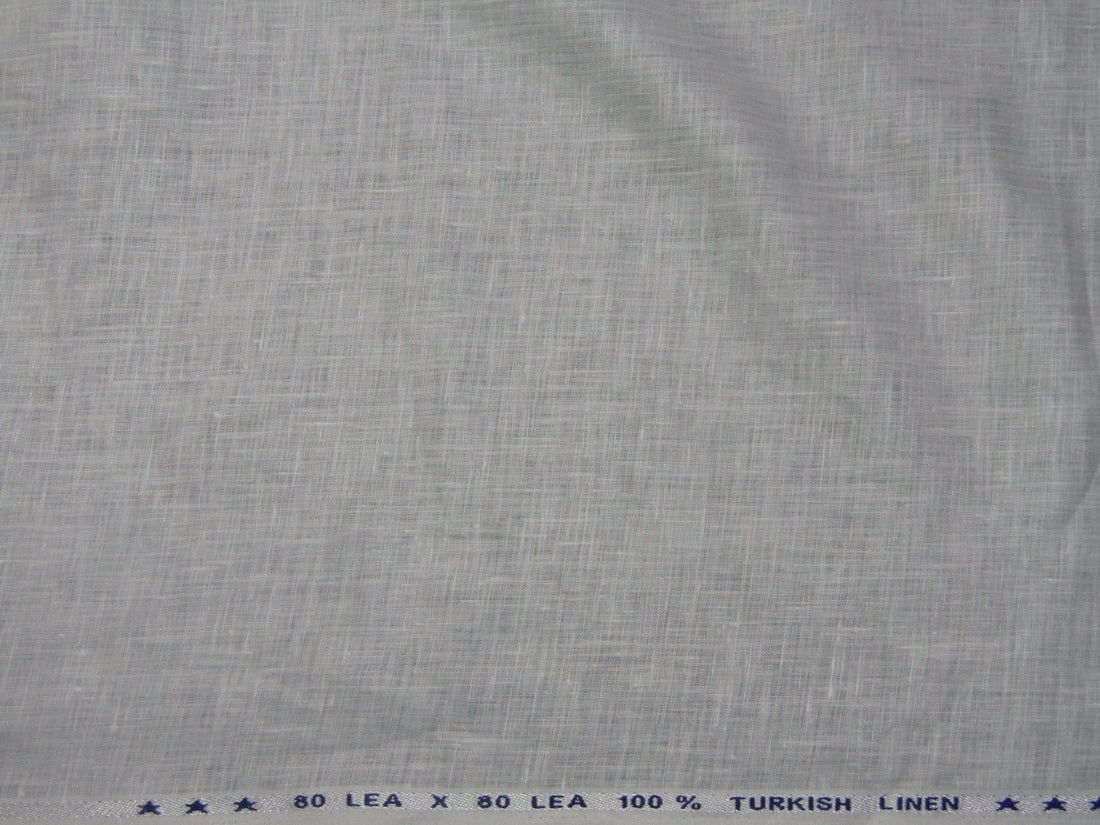 white linen TURKISH 80 lea 58&quot; wide