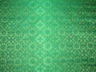 Brocade Fabric Green color Liturgical Vestment Cross Design 44"wide BRO231[7]