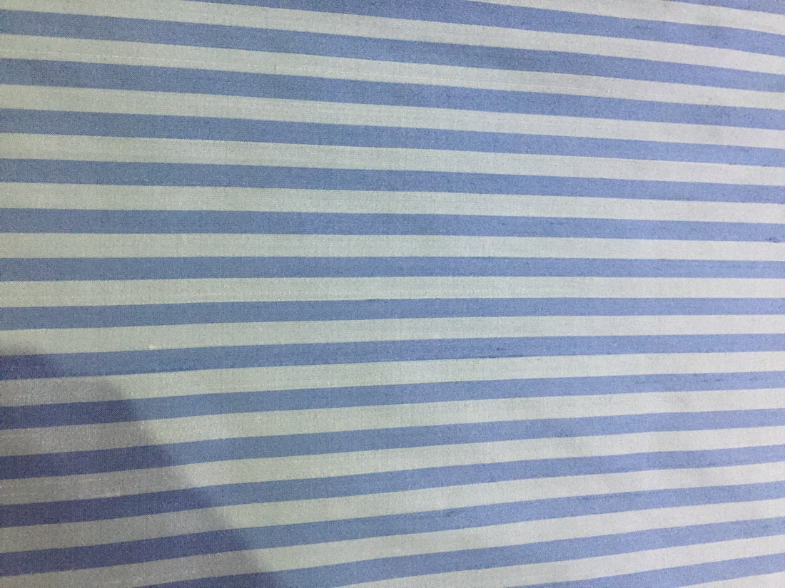 100% silk dupion fabric blue stripe WIDTH WISE DUPNEWS1[1] 54&quot; wide