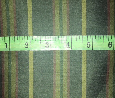 100% silk dupion green stripes DUPNEWS3[2] 54&quot; wide