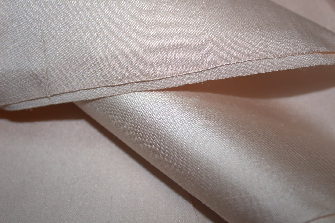 100% PURE SILK DUPIONI FABRIC 54" WIDE available in dusty pink and dusty mint