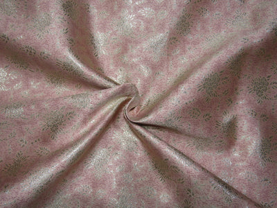 Silk Brocade fabric dusty rose color 44" wide BRO765B[3]