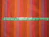 100% Pure Silk dupion Fabric multi color stripe 54" wide DUPS65[3]