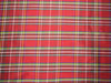 100% Pure Silk Dupion Red Scottish tartan plaids Fabric 54" wide DUP#C121[2]