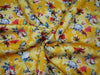 Customized Digital Prints On Neoprene Fabric yellow floral 58&quot; WIDE single length 2.20 yards[10594]
