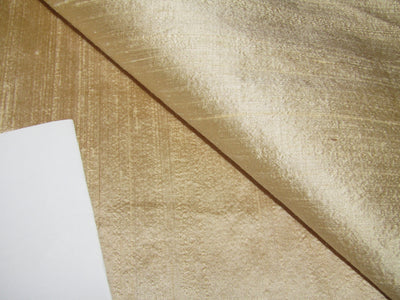 100% Pure Silk Dupioni Fabric Dessert Sand Color with Slubs 54" wide